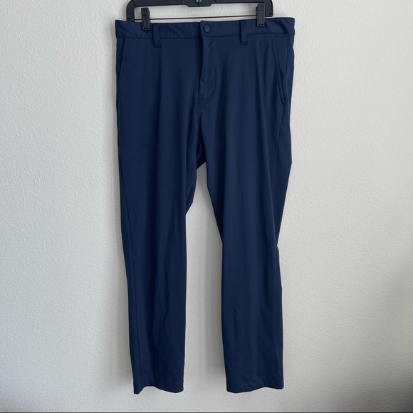 RHONE Commuter Slim Stretch Navy Chino Pants - Picture 3 of 9
